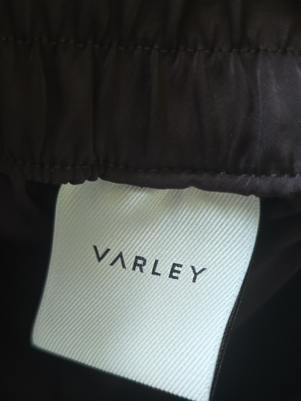 Varley Bryden 2.0 Wide Leg Pant 29.5 Semi Gloss Satin Brown Size Medium - Picture 14 of 16